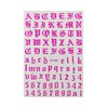 Generic English Letter Number Nail Sticker Laser Gold Latin Decal