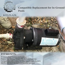 Enocos B625 3/4HP 115/230V Single Speed Swimming Pool Pump Motor Compatible with A’rneson Pool Sweep, Polaris Vac-Sweep PB460, L’etro Jet Vac Pool Cleaner Pumps