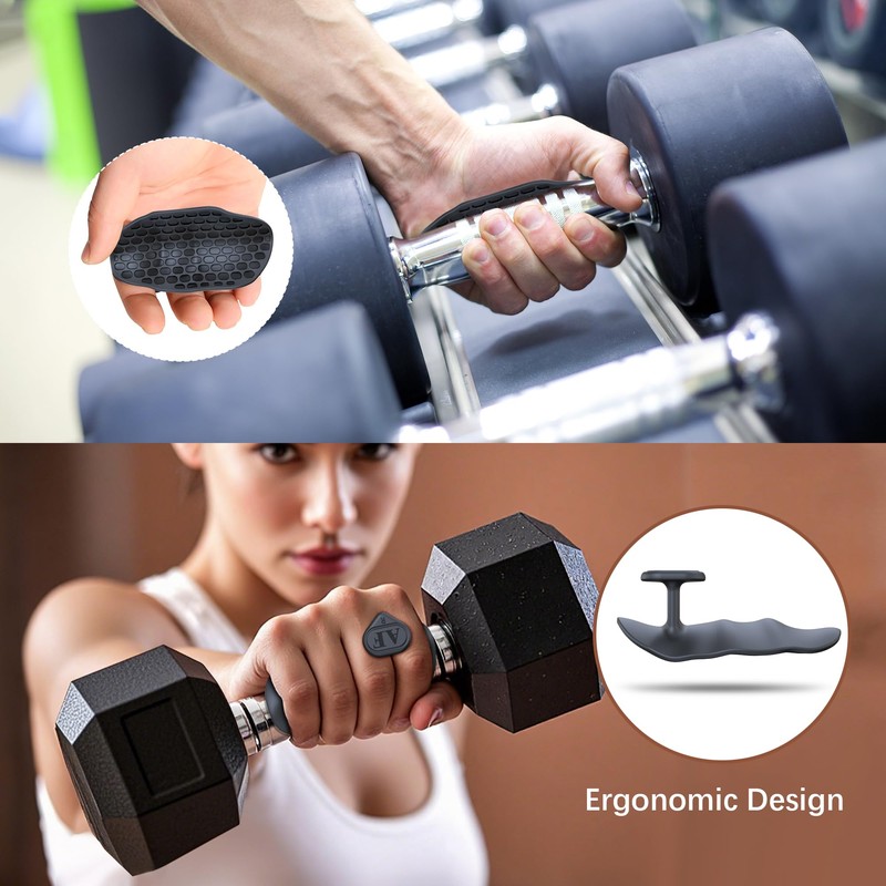 NiuMid 2nd Gen Enlarged Anti-Slip Workout Grips - Ergonomic Silicon