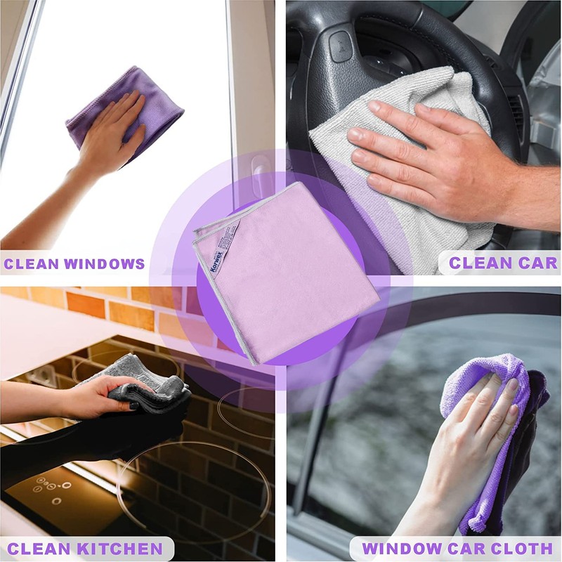 Korwex Window Cleaning Cloth, Glass Cleaning Cloth, Streaks Schatches Free.