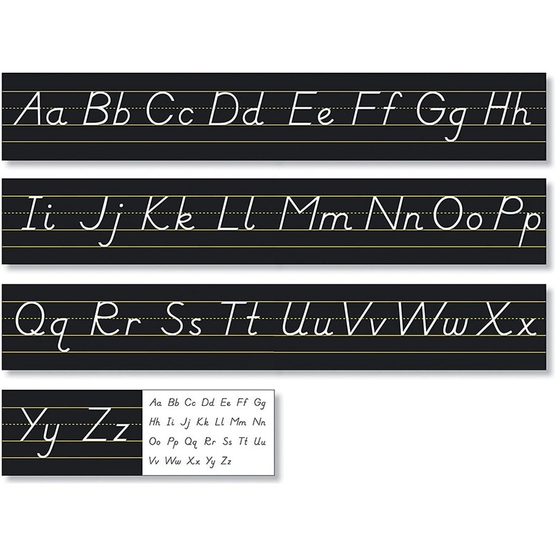 North Star Teacher Resources Black Modern Manuscript Alphabet Line (NST9032)