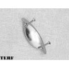 TERF® Traditional Brushed Nickel Cabinet Pull Handle 64mm Semi Circle