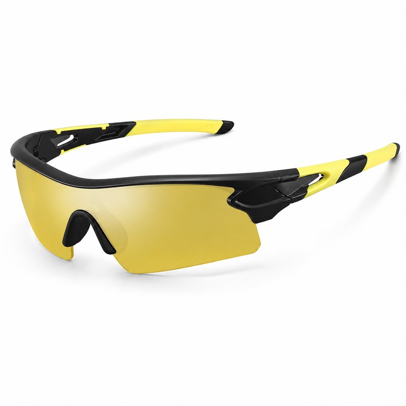 UV400 Polarized Sports Sunglasses for Cycling – Lightweight Wraparound Eyewear