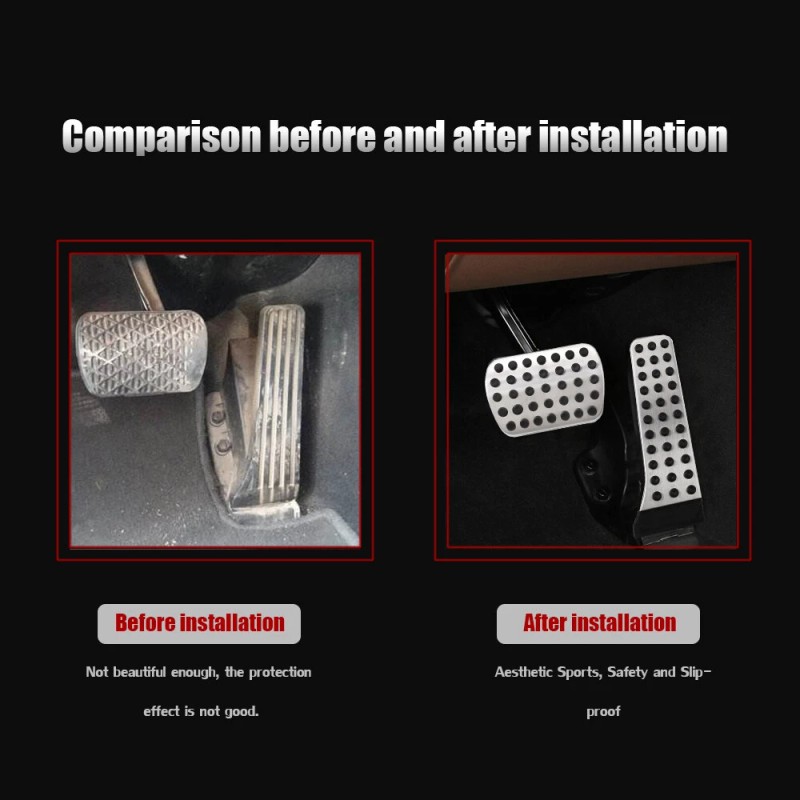 Unbranded Gas Brake Emergency Pedal Cover For Mercedes C E
