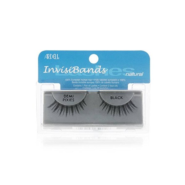 Ardell Invisiband Lashes, Demi Pixies Black, 1 Pair
