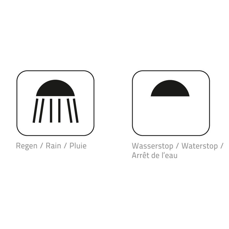 RIDDER Santa Cruz Shower Head with Wall Bracket and Start-Stop