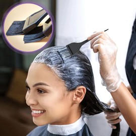 AZWOOD Haarfärbepinsel, 3 Stück, schwarze Bürste, Haarfärbemittel, Kammbürsten, Applikatorwerkzeuge für Friseursalon und Heimfärbung DIY (großes Modell)