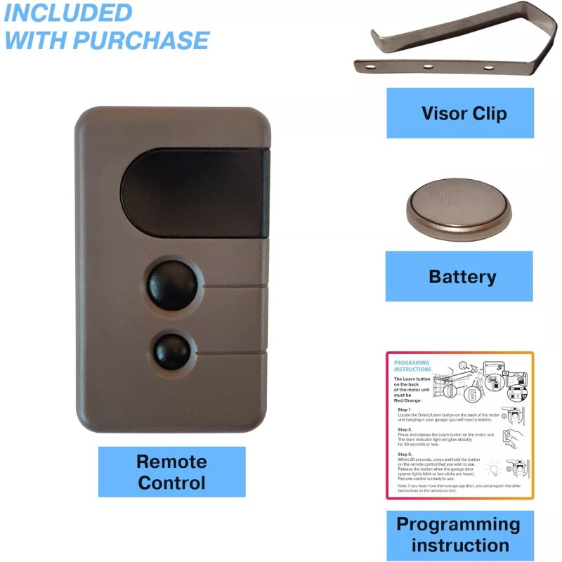 For Liftmaster Sears Craftsman HBW1255 390MHz for Sears Craftsman Garage