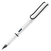 LAMY L19WTB-EF Fountain Pen, Extra-Fine Point, Safari White Black Clip,