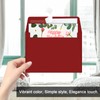 50 Packs of Red 4X6 Envelopes for Invitation, A6 Red