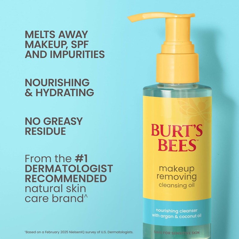 Burt's Bees Makeup Cleanses Oil Removes Normal and Dry Skin