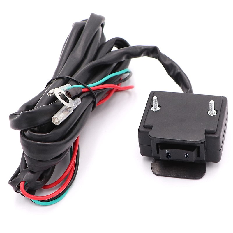 12V Winch Rocker Thumb Switch with Mounting Bracket Handlebar Control