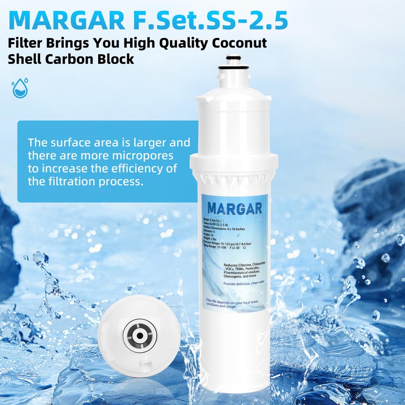 F.SET.SS-2.5 Filter, Replacement for Max Flow® Water Filter SS-2.5, SS-2.5