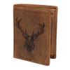 Greenburry Vintage Royal Stag Geldbörse mit Hirsch Prägung braun