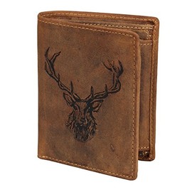 Greenburry Vintage Royal Stag Geldbörse mit Hirsch Prägung braun