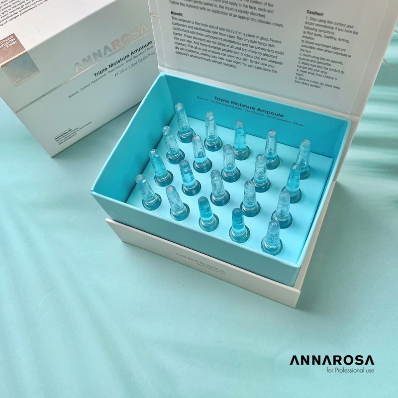 Anna Rosa Triple Moisture Ampoule 1.8ml×20 / 안나로자 트리플 모이스춰앰플