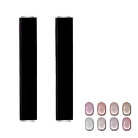 Cat Eye Magnet Cateye Magnet Cat Eye Magnet Tool Nail Art Werkzeug Magnetstift Magnet für Nägel Cat Eye Magnet Geeignet für Studio Oder Zuhause mit Schutzhülle 2 Stück(Schwarz)