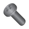Small Parts 1103MPPBZ Steel Pan Head Machine Screw, Black Zinc