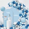 AIBIIN 3.3x7ft Solid Blue Arch Backdrop - 2-Sided Fit for