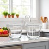 H.JSS WDJS 24 Oz Round Glass Food Storage Container, 3