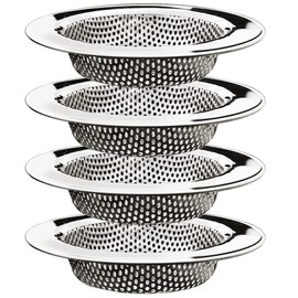 Seatery 4PCS Kitchen Sink Strainers, Sink Drain Filter, Sink Basket Strainer, 4.5 Inch Stainless Steel Sink Drain Strainer, Food Scraps Catcher for Kitchen