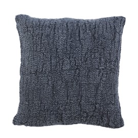 Creative Co-Op Stonewashed Silk and Woven Cotton Pillow, Charcoal
