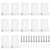 12Pcs Metal Mirror Clips for Wall Mounting Hardware Stainless Steel