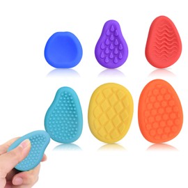 RoseFlower Fidget Toys Adults and Children - 6 Packs Worry Stones to Relieve Anxiety - Stress Toy for Sensory Products for Autism - Soothing Fidget Toy