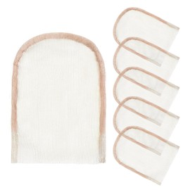 4×4 Transparent Lace for Wig Making Swiss Lace Net Closure Base for Handmade Wigs (6pcs,Brown 2)