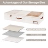 StorageWorks Large Under Bed Storage Containers with Handles and Label