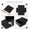 Y YOMA 1 Pack Black Gift Box with Gold Ribbon