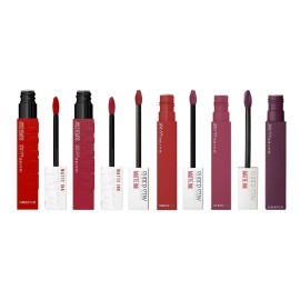 Pack x5 Labiales Liquidos Matte Maybelline De Larga Duración Superstay Matte Ink