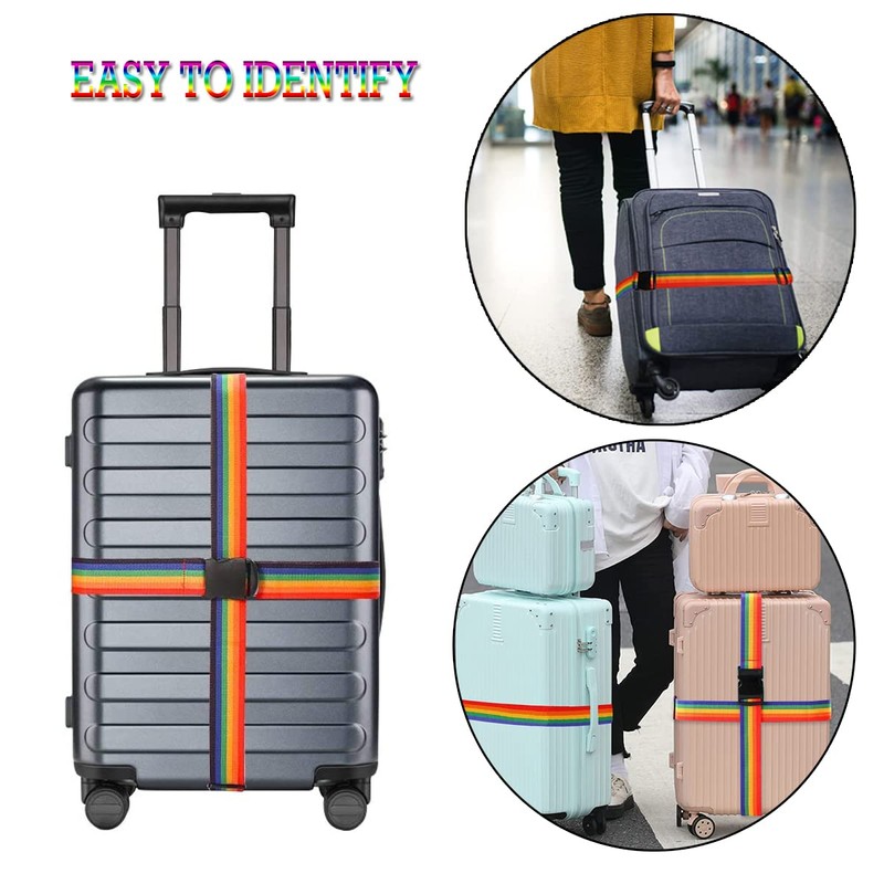 iPEAK Luggage Straps Suitcase Belts Heavy duty Adjustable Travel Bag