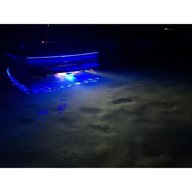 BoatPlugLight.com WHITE UNDERWATER LED BOAT DRAIN PLUG LIGHT 24 WATT