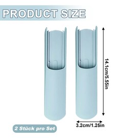 KLINNA Pack of 2 Tilt Protection for Stokke Tripp Trapp, Extension Leg Pads as Accessory for High Chair, Extended Glider Set and Safety Foot Cover as Chair Leg Cover (Blue)