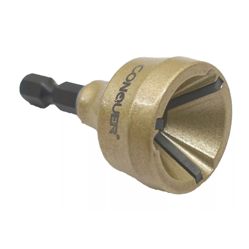 CONQUER Tools Deburring External Chamfer Tool, Premium Tungsten Blade, Deburr...