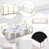 Sumnacon Napkin Holder,Glass Napkin Holder Table,Stylish Guest Towel Holder for