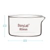 stonylab Petri Dishes with Spout and High Performance Rim, Reusable