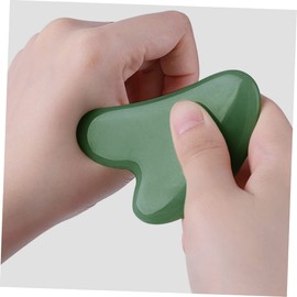 FOMIYES Natural Jade Guasha Board for Essential Oil Compatible Gua Sha Facial Tool Scraping Massager