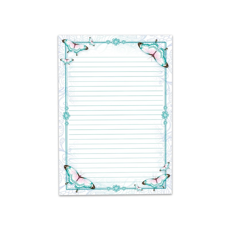 Limonia Letter Paper Set of 2 Writing Pads for Girls