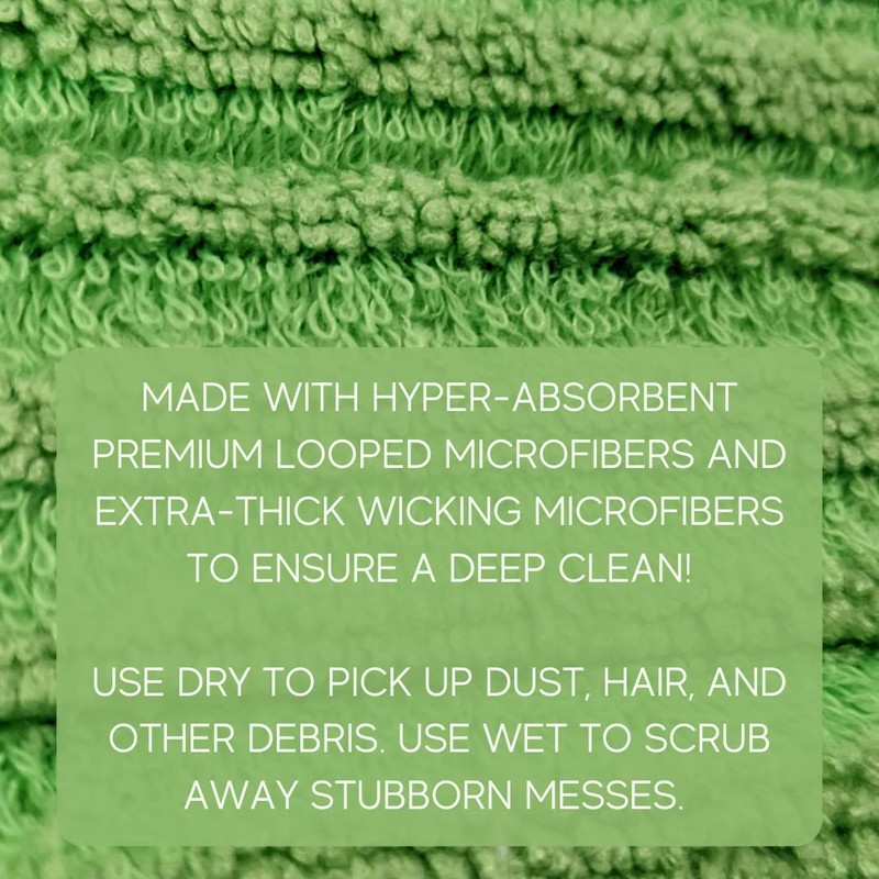 Mops for Floor Cleaning - Dual Action Microfiber Mop for