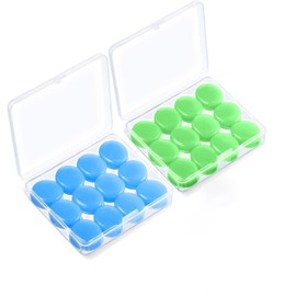 Tapones para Dormir,Tapones moldeables Oidos de Silicona，Nivel de bloqueo de sonido 32 dB，Tapones reutilizables para nadar， para Dormir en Caso de Ronquidos, Campo de tiro,Nadar, Viajar, Conciertos, Trabajar, Estudiar,Aviones