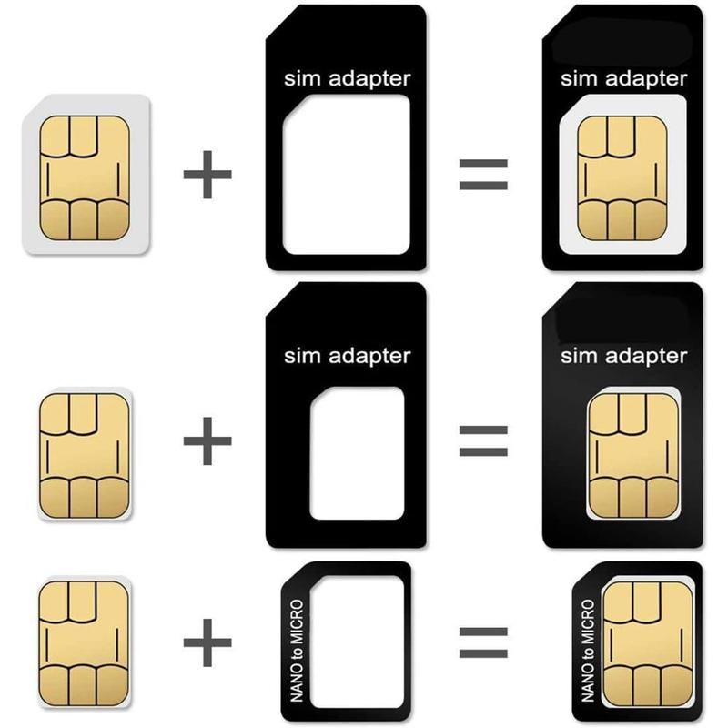 10 Pack SIM Card Adapter Kit, 4 in 1 Nano