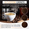 HAIYUECOFEE Manual Coffee Grinder with 6 Adjustable Coarseness Settings, Hand