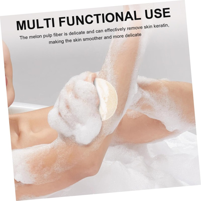 Baluue Sets Compact Facial Loofah Pads Gentle Exfoliating Bath Scrub