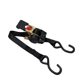 Tie-Down Belt, Automatic Winding Lashing Belt, Ratchet, Automatic Winding Retractable, 1.0 inches (25 mm) x 6.1 ft (1.8 m), Luggage Fastening, 1 Tool, Load Tightening Belt, Fastening Belt, Binding
