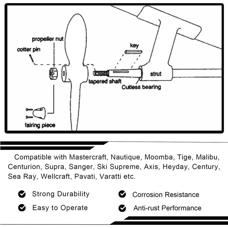 Unbranded Prop Puller for Inboard Boats, Prop Knocker, Propeller Removal