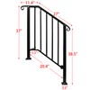 Zwinz Adjustable Handrails for Outdoor Steps, Handrail Picket #2 Fits