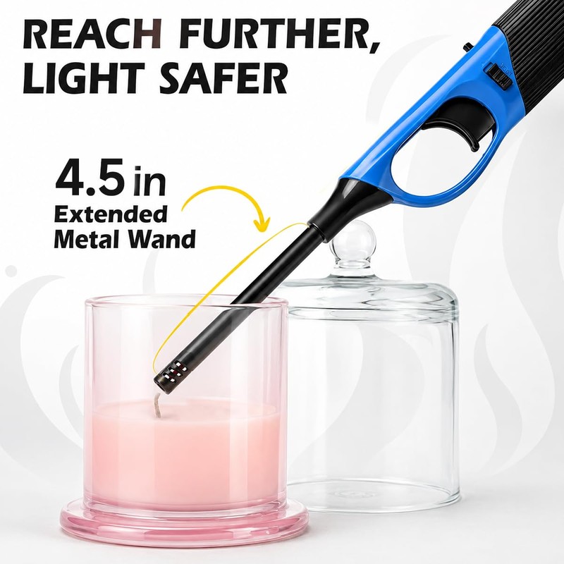 12PCS Butane Lighter Refillable Canle Lighter for Grill Candle(No Butane)