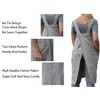 Amlztr Women's Pinafore Apron Cross Back Apron with Pockets Cotton
